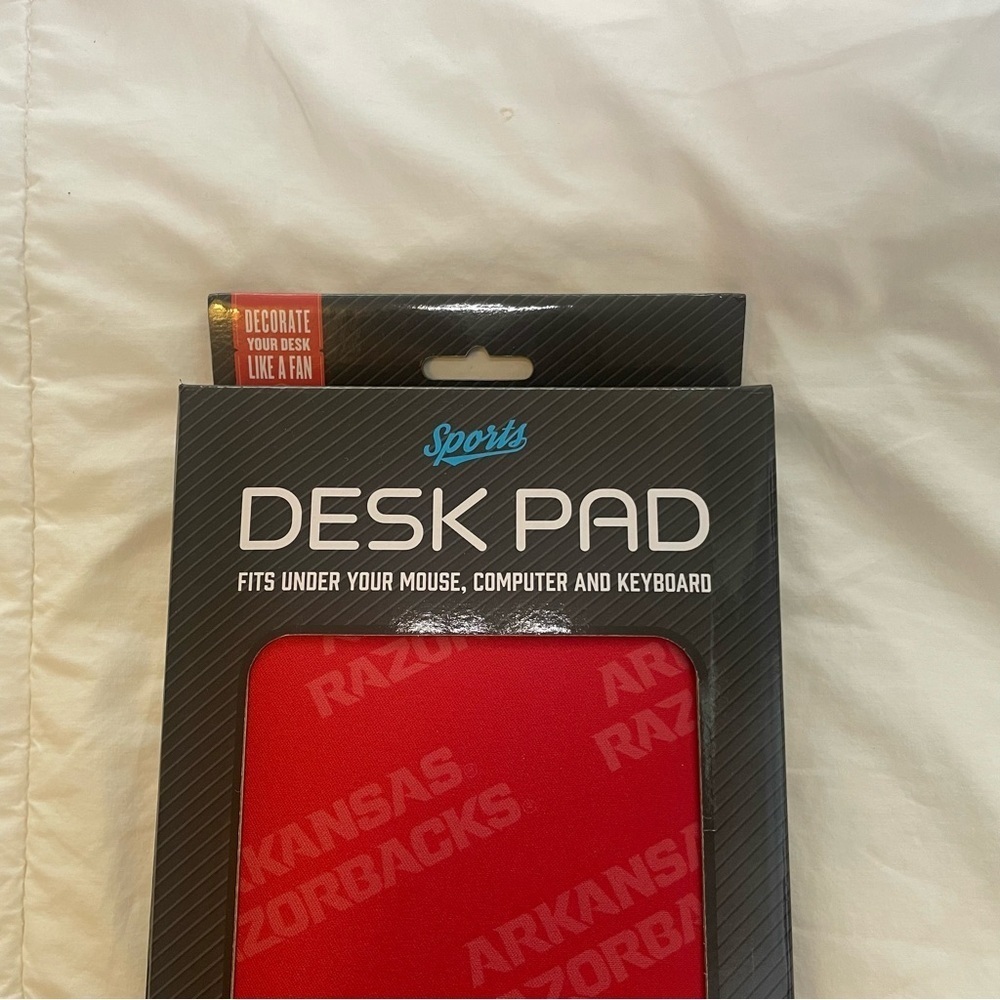 Arkansas Razorbacks Red Desk Pad - Picture 2 of 7